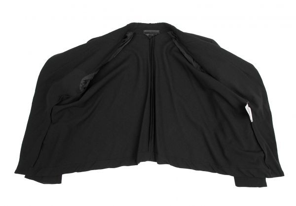 COMME des GARCONS wool buttonless short jacket bl… - image 9