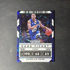 2020 Panini Contenders Draft Picks #4 Derrick Rose Game Ticket Green Explosion