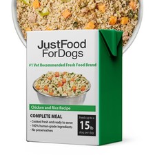 JustFoodForDogs Pantry Fresh Wet Dog Food, Complete Meal or Topper, Chicken &...