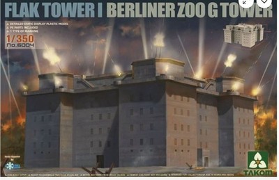 Takom 1:350 - 06004 Flak Tower I Berliner Zoo G-Tower Berlin Modellbausatz