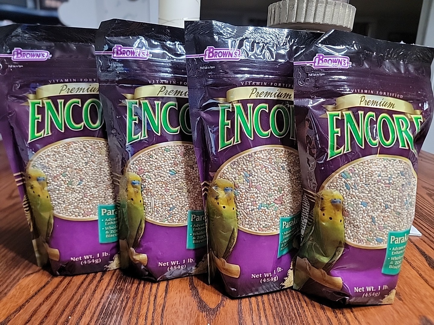 F.M. Brown's Premium Encore Parakeet Food, Seeds, Grains, Zoom Vital.  4lbs