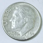 1964 D Roosevelt Dime 90% Silver 10C Circulated Coin #6038