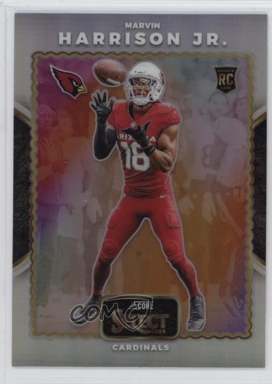 2024 Panini Select Score Throwback Silver Prizm Marvin Harrison Jr #19 11oh