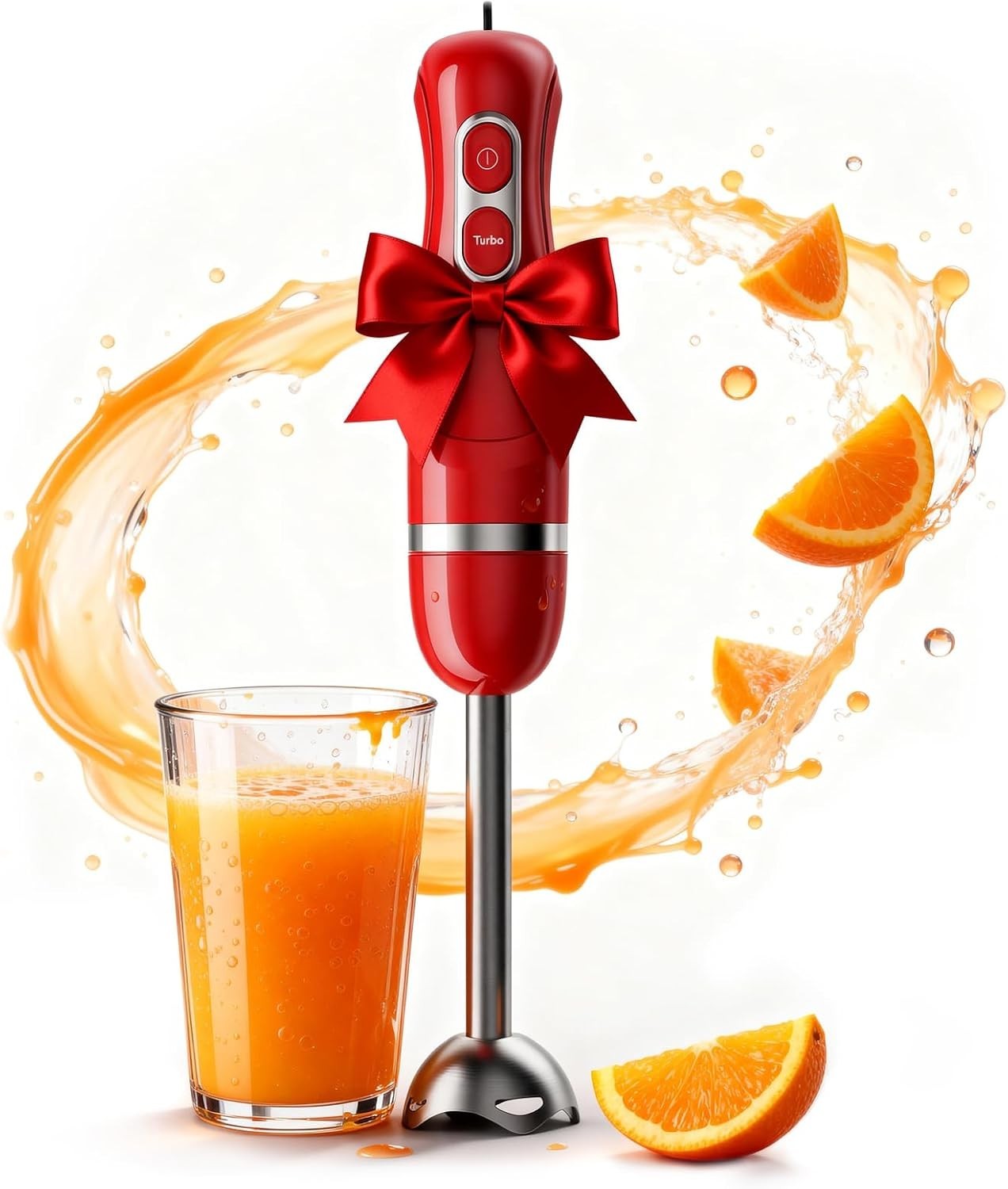 Turbo Mode Immersion Blender 400W | 2 Speed Stainless Steel Kitchen Essential