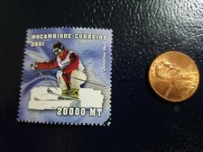 Jennifer Heil Freestyle Skier Olympics 2001 Mocambique-Correios Stamp 