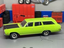 1970 70 Plymouth Satellite Wagon Bright Green With Opening Tailgate 1/64 Scale