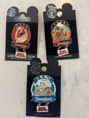Disneyland Original Attraction (3) Pins (Surprise Release) - 2005 - LE 750
