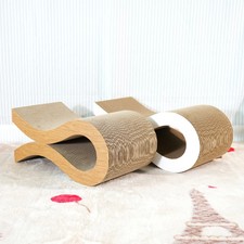 Cat scratching board cardboard leisure bed, cat scratching mat, pet recliner