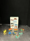 Vintage Matchbox Lesney Diecast Lot With Case Pony Trailer, Wheel Crane, Fiat