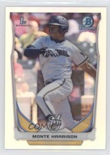 2014 Bowman Draft Chrome Refractor Monte Harrison #CDP48 0a3