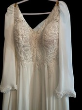 Stella York beautiful Chiffon Bridal Gown Sz. 24 Plus size