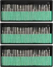 30/90pcs Diamond Burr Bit Drill Set Rotary Multi Tool Accessories Kit For Dremel