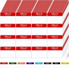 Name Tags 400 Pcs Name Tag Stickers, Name Tag Labels,Hello My Name Is Name Tags