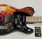 MAYDAY PARADE SIGNED A LESSON IN ROMANTICS  GUITAR DEREK SANDERS ALL 5 JSA COA — photo 2