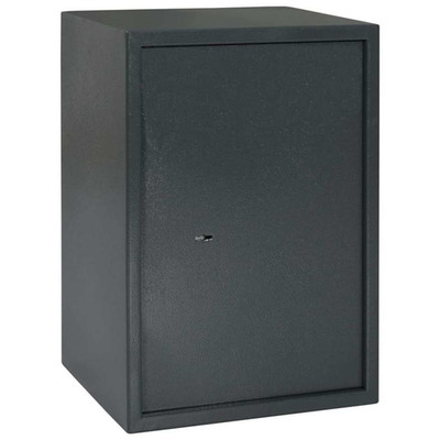Tresor dunkelgrau Stahl matt 35x31x50cm Innen Riegelschloss sicher HomeOffice