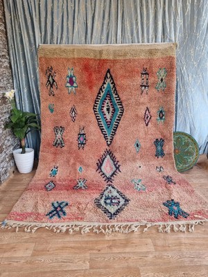 New Beni Ourain Berber Moroccan Wool Rug Color Multi Design Handmade Carpet Rug