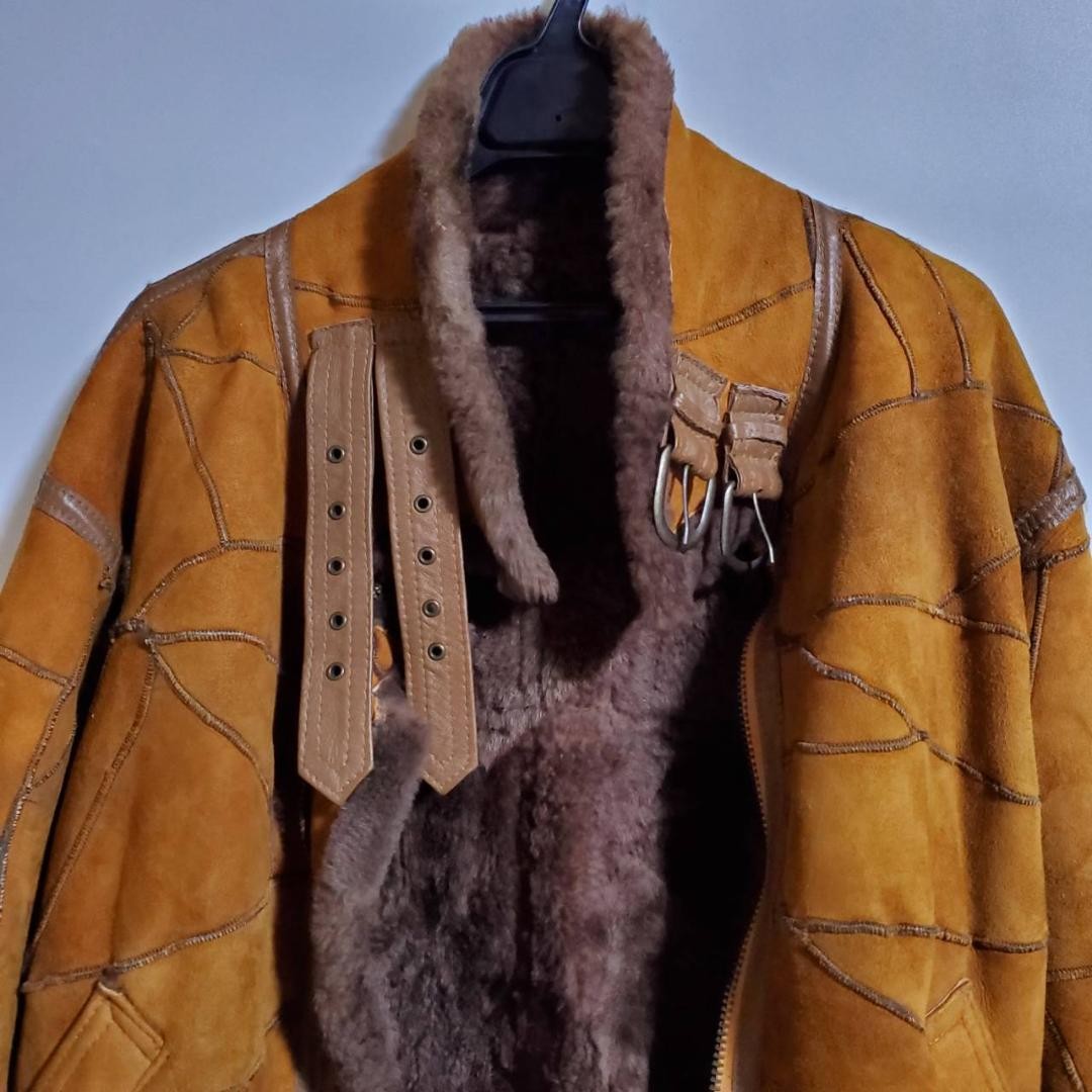 Type B-3 Flight Jacket Patchwork Sheepskin Mouton… - image 22