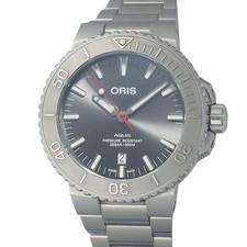 Oris Aquis Date Relief 01 733 7730 4153-07 8 24 05Peb AT SS Gray 43mm Grade A 2