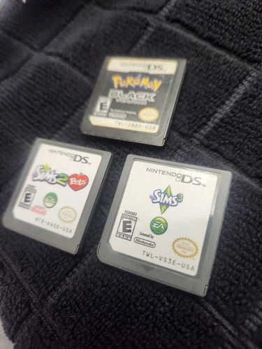 Nintendo Ds Games Pokemon Black (2011) Sims 3 Sims 2 Pets Three Great Games