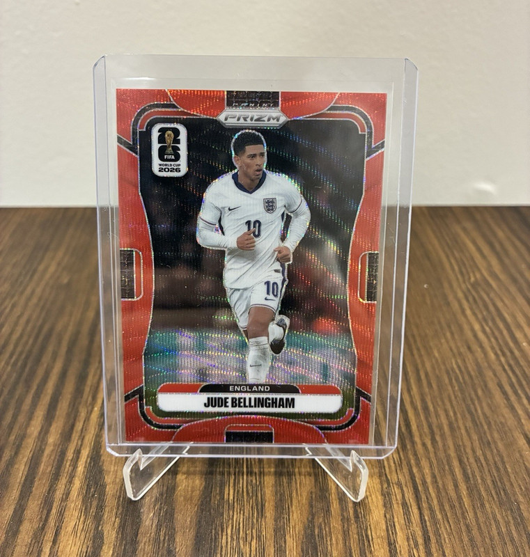 Panini Prizm World Cup 2026 Jude Bellingham Red Wave Prizm /39 - SSP - England