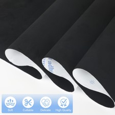ACESOME Dachhimmel Stoff, Dicke 4 Mm Alcantara Stoff, Innenverkleidung Autostoff Reparatur, Wildleder PKW Innenraum Zubehör, Schalldämmung, Wärmedämmung (Schwarz, 150 X 100cm