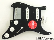 Fender FSR Squier Affinity HSS Strat, LOADED PICKGUARD Stratocaster Prewired BLK