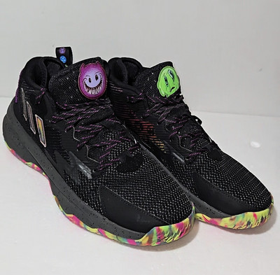 Adidas Dame 8  Big Mood  Colorway Basketball Shoes GW4336 With Emojis | Size 8.5
