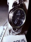 New Women’s Lorus Watch Blue Oval Face Silver Tone Braided Bracelet Band — photo 1