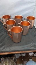 Copper Color Mugs Color Craft USA Moscow Mule 6 Mugs Man Cave (070)