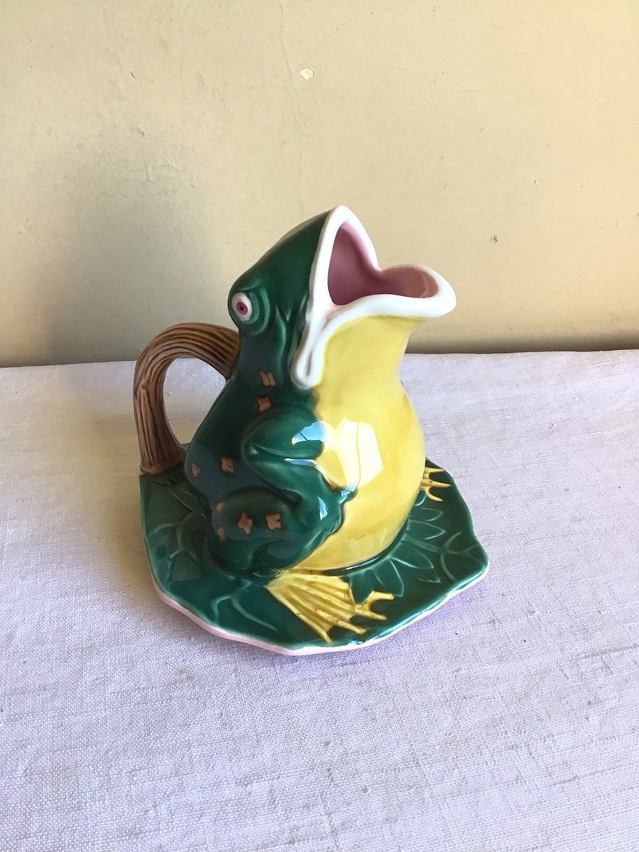 Vintage Jay Willfred Andrea By Sadek Hand Painted Open Mouth Frog