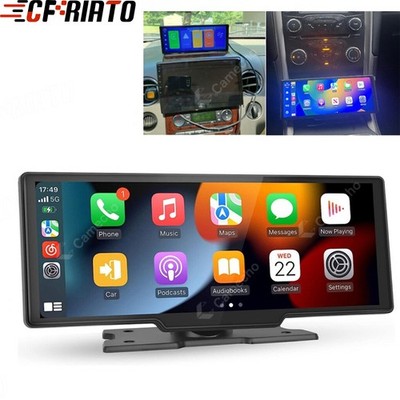 10.26'' 2K Car Wireless Apple CarPlay Android Auto FM Touch Screen Portable Radio