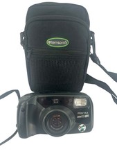 Pentax Zoom 90 WR 35mm Film Camera Tested Powers On Zooms Untested Film  Case