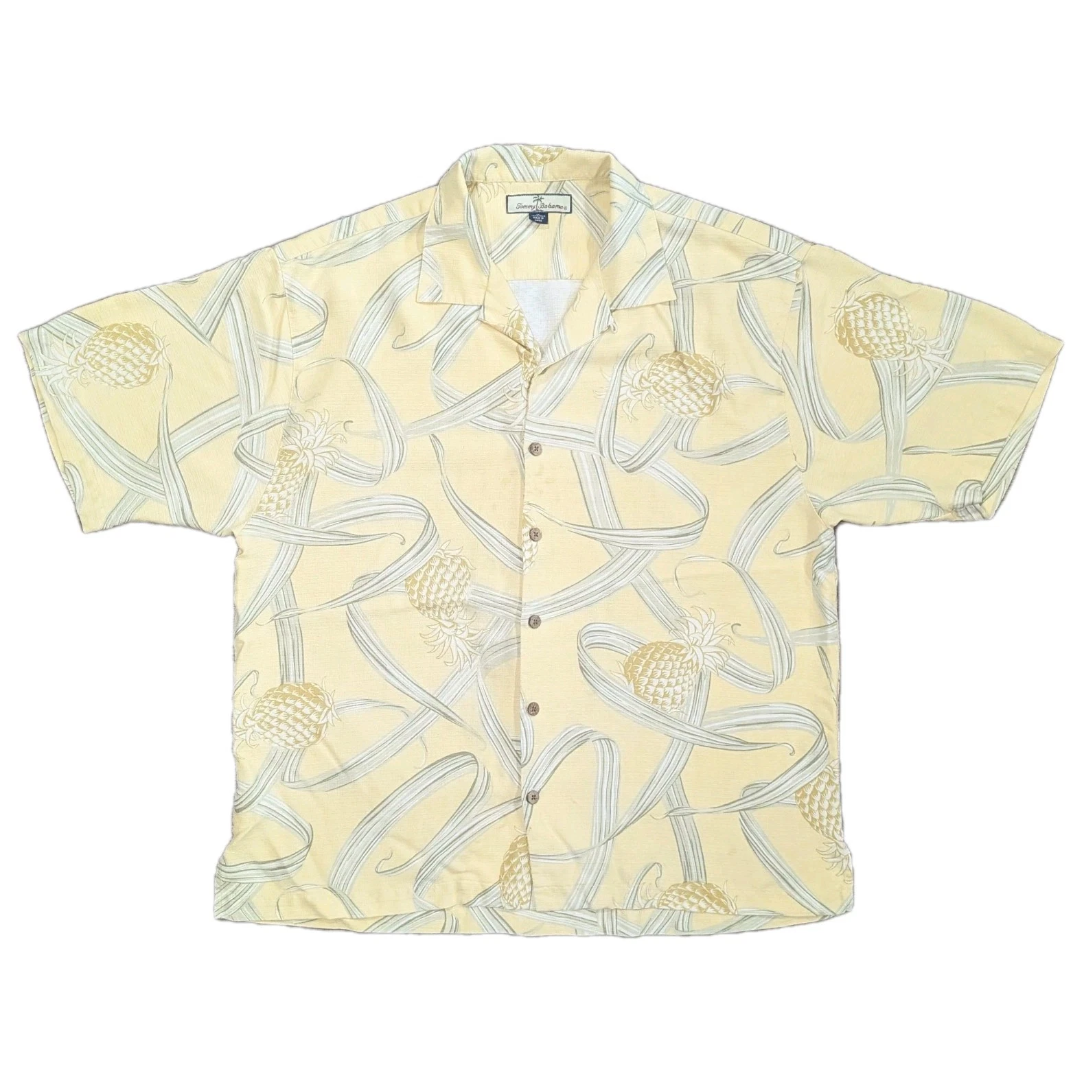 Tommy Bahama 100% silk pineapples Hawaiian shirt - SIZE XL