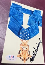 ROBERT SIMANEK Medal of Honor SIGNED 4x6 Photo PSA/DNA MOH
