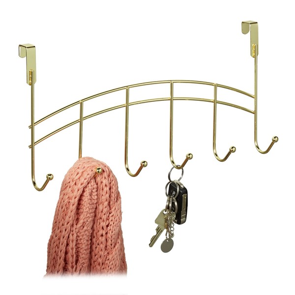 TüRgarderobe TüRhakenleiste TüRhaken Kleiderhakenleiste JackenaufhäNger 10 Kg-image