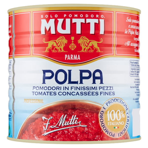 Mutti Polpa Pomodori in Finissimi Pezzi 2500 g