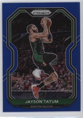 2020-21 Panini Prizm Blue Prizm 64/199 Jayson Tatum #119 1ib5