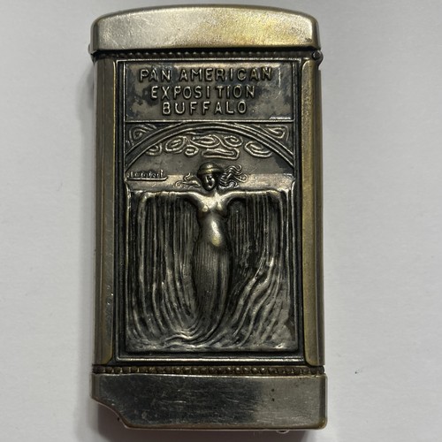 1901 PAN AMERICAN EXPOSITION BUFFALO MATCH SAFE VESTA CASE CUTTER ARTS BUILDING