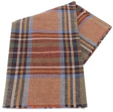 Locharron of Scotland Unisex Brock Stewart Luxury Scarf - Olive Green/Beige