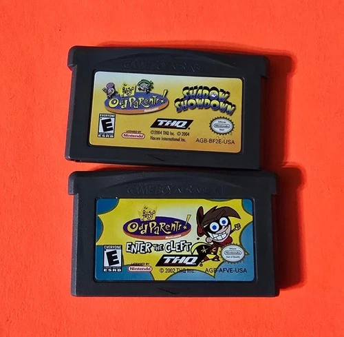 Fairly Odd Parents Shadow Showdown Enter The Cleft Gameboy Advance GBA Carts