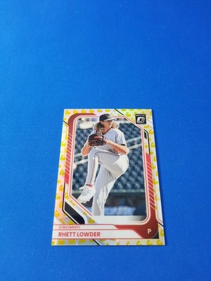 2026 Donruss Optic Rhett Lowder Flex Emoji Prizm 123/149 Cincinnati Reds #7