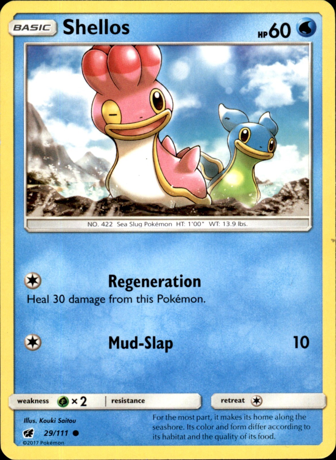 Shellos 29/111 - Pokemon SM - Crimson Invasion - LP