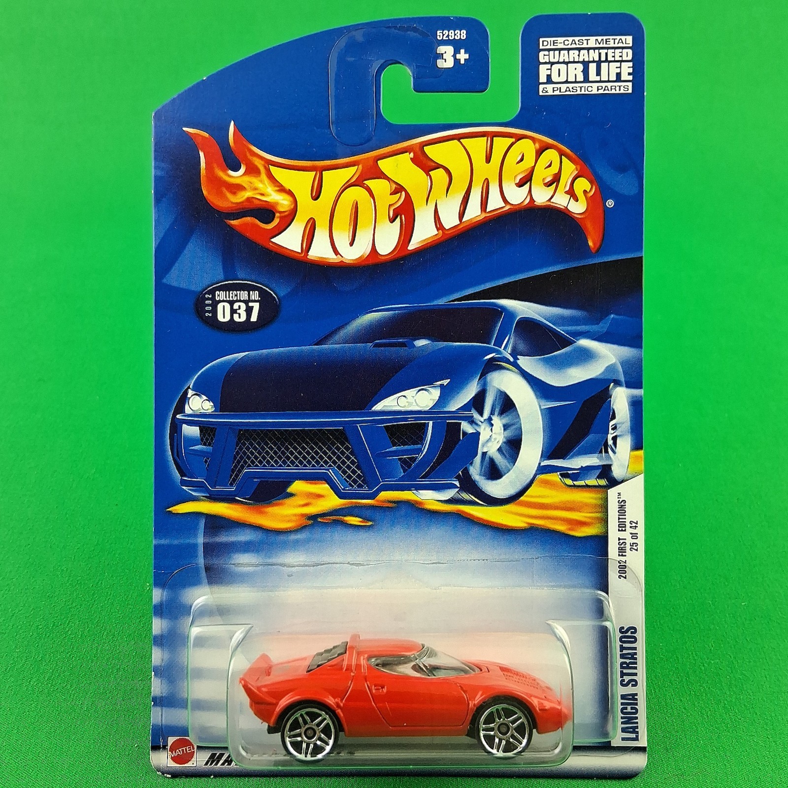 2002 Hot Wheels #037 Lancia Stratos Red First Editions PR5