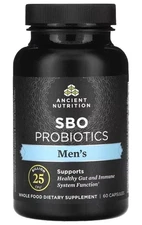 Ancient Nutrition SBO Probiotics Men's Dietary Supplement 60 Capsules—EXP 2/2027