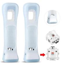 2 Pack Motion Plus Adapter With Silicon Case for Nintendo Wii Remote Controller