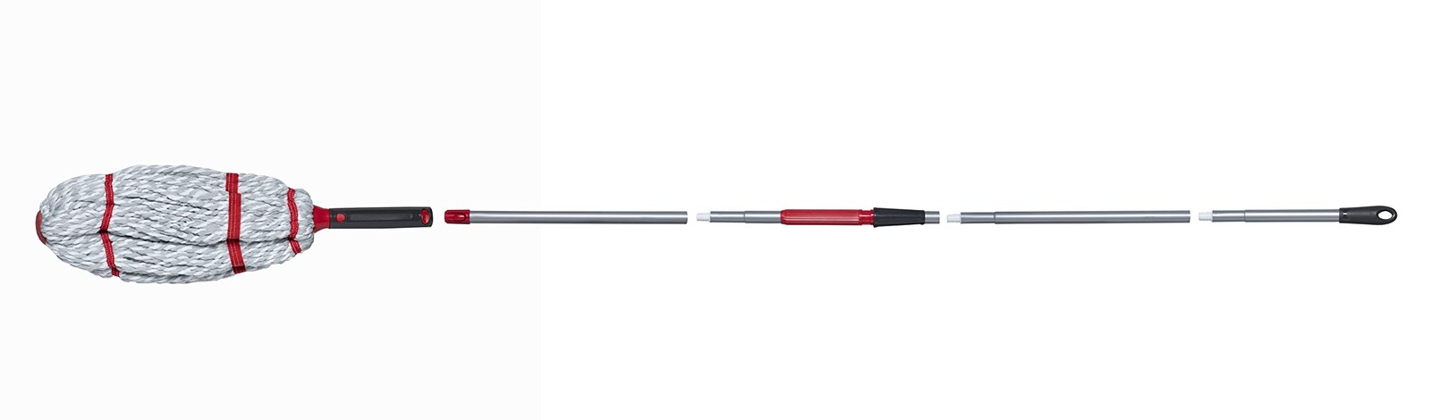 Microfiber Twist Mop Kit with Built-in Wringer & 2 Refill Heads