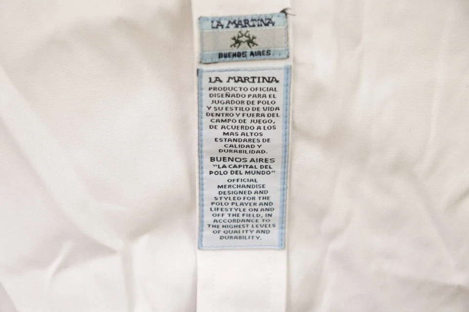 La Martina Buenos Aires White Long Sleeve Button Down Shirt Size S - Image 3 of 4