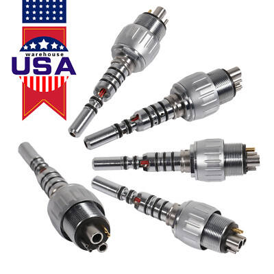 1-5* Dental LED Fiber Optic handpiece fit Kavo Multiflex Lux coupler 6 Hole