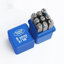 Number Metal Stamp Set, 3/16" 5mm, Digital 0 to 9, Steel Numbers Punch Set