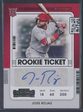 2021 Panini Contenders Baseball Jose Rojas RC Auto Los Angeles Angels
